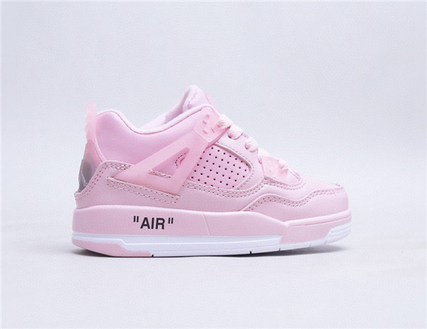 Youth Running weapon Super Quality Air Jordan 4 Pink Shoes 025